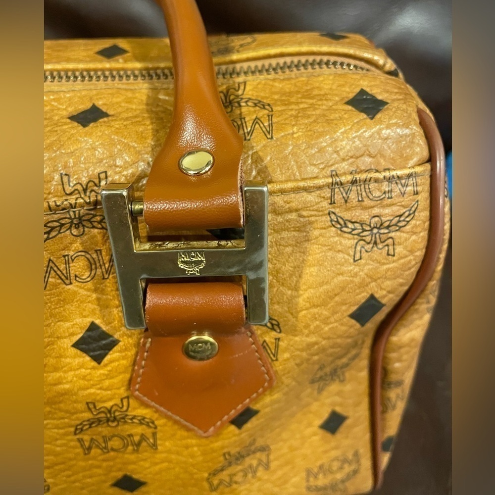 MCM Vintage Visetos Monogram Boston Satchel CLEARANCE PRICE - Picture 6 of 12